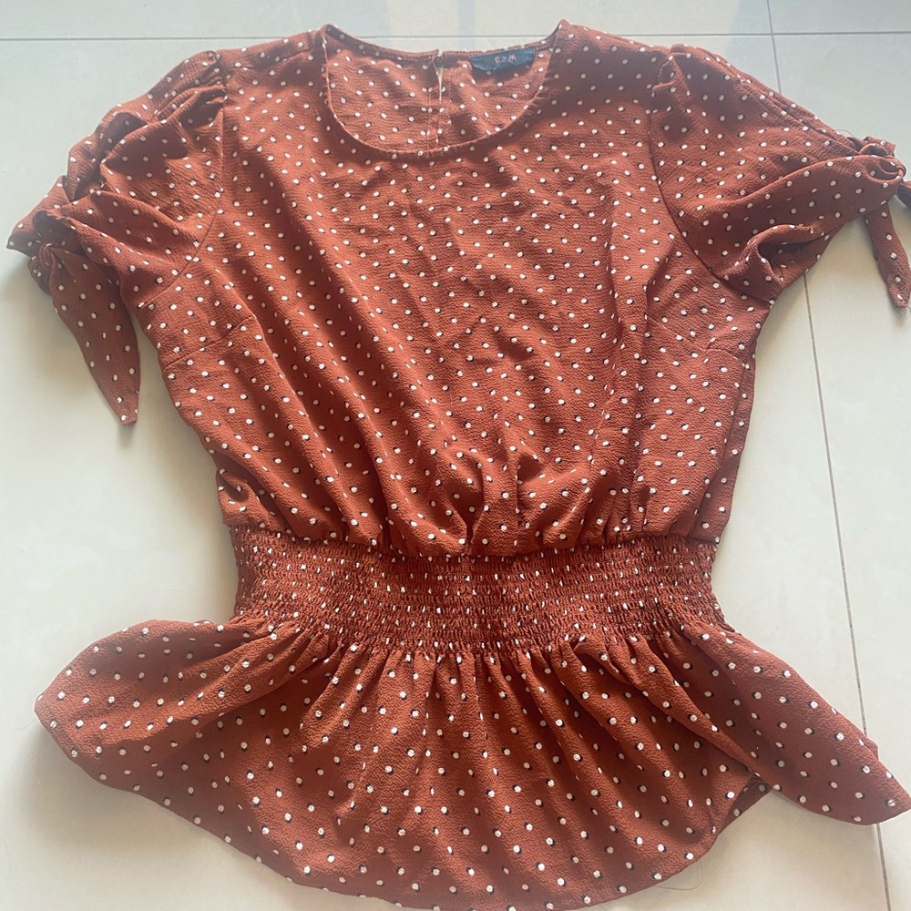 polka dot shirt